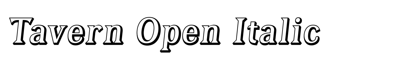 Tavern Open Italic
