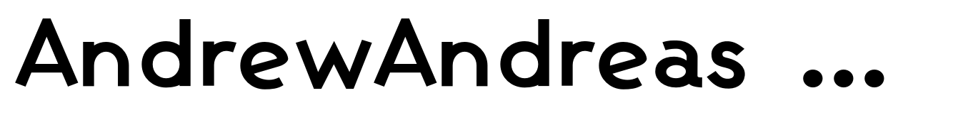 AndrewAndreas Extra Bold