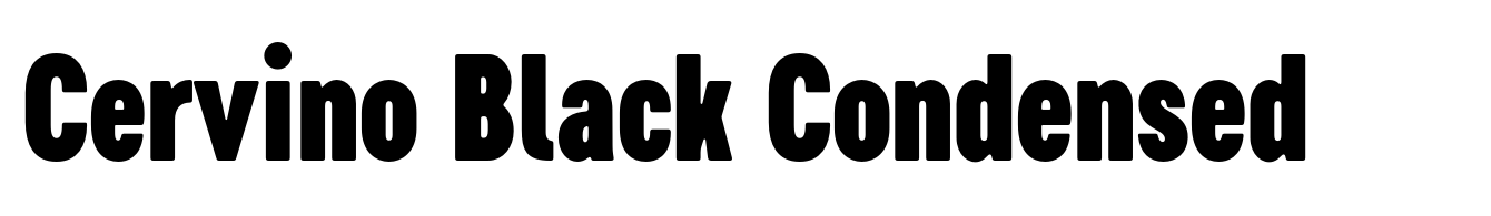 Cervino Black Condensed