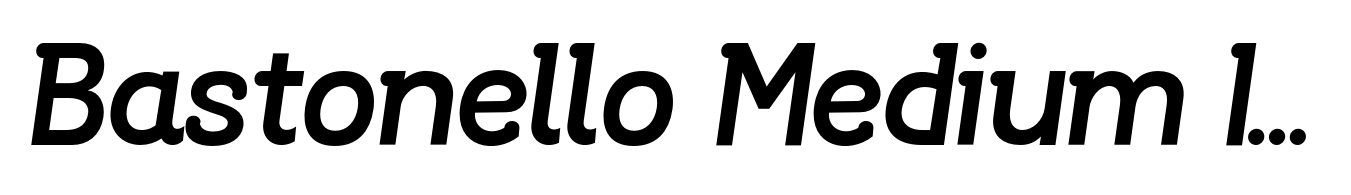 Bastonello Medium Italic