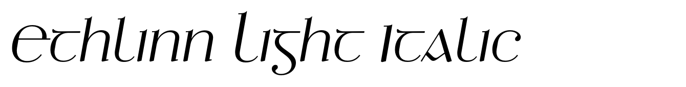 Ethlinn Light Italic