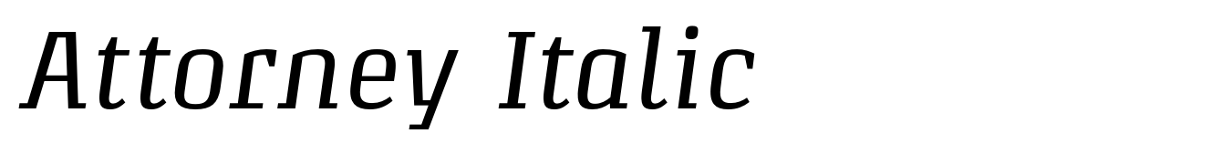 Attorney Italic