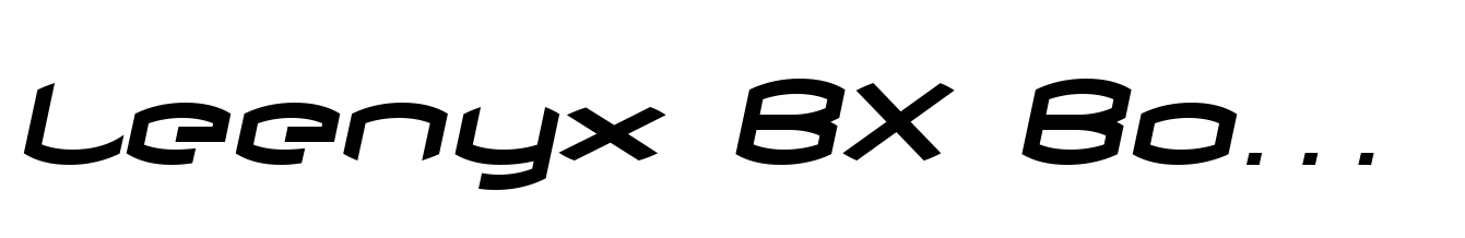 Leenyx BX Bold Italic