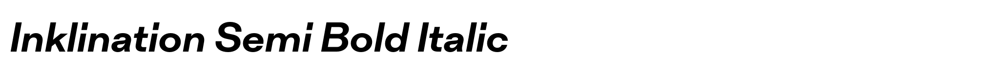 Inklination Semi Bold Italic image