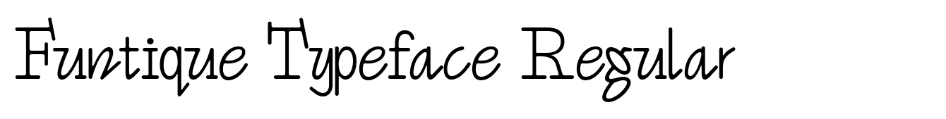 Funtique Typeface Regular