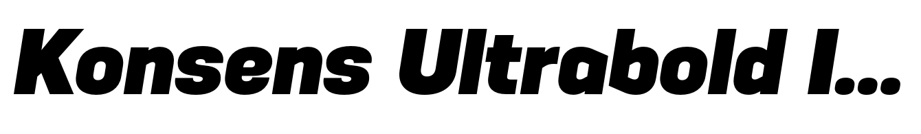 Konsens Ultrabold Italic
