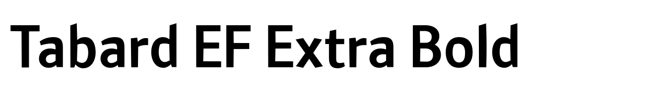 Tabard EF Extra Bold