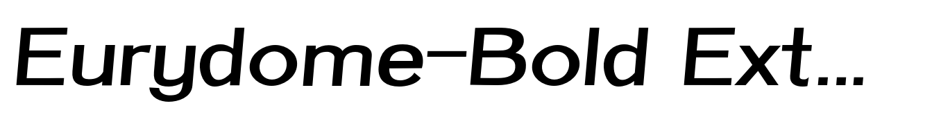Eurydome-Bold Extended Italic