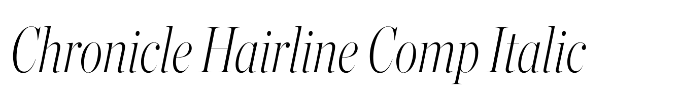 Chronicle Hairline Comp Italic