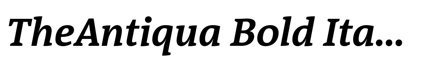 TheAntiqua Bold Italic