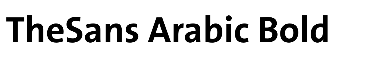 TheSans Arabic Bold