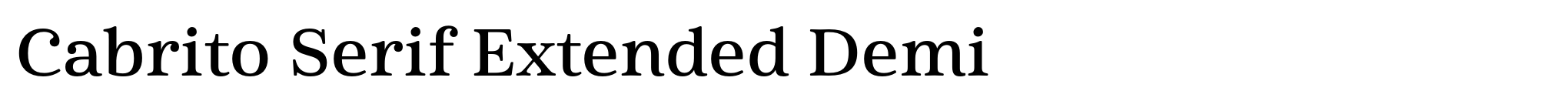 Cabrito Serif Extended Demi image