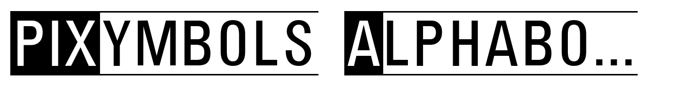 PIXymbols Alphabox Italic