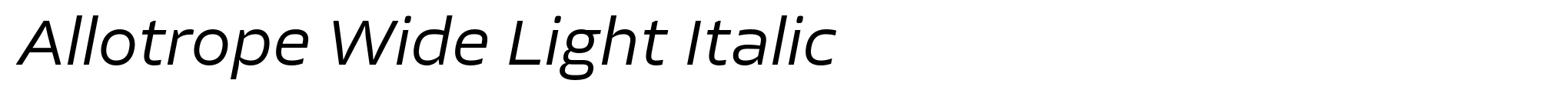 Allotrope Wide Light Italic image