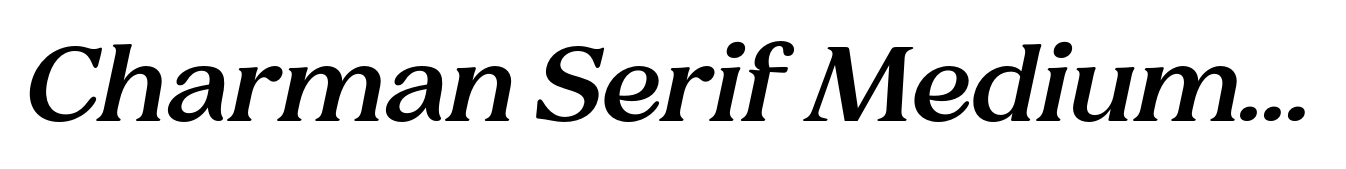 Charman Serif Medium Italic