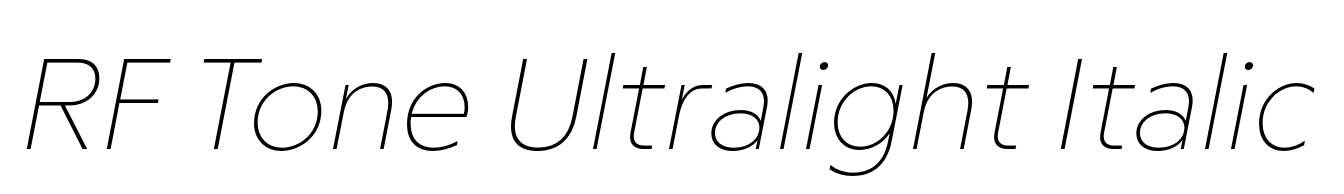 RF Tone Ultralight Italic