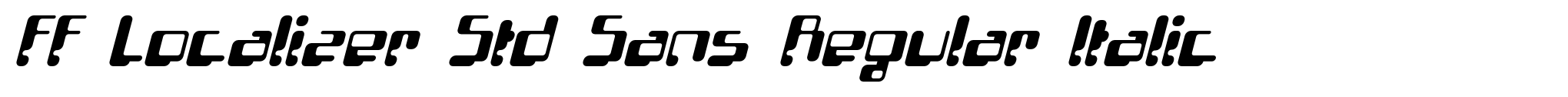 FF Localizer Std Sans Regular Italic image