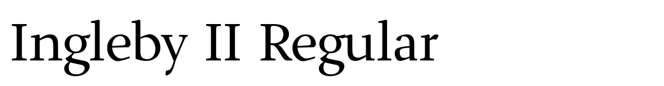 Ingleby II Regular