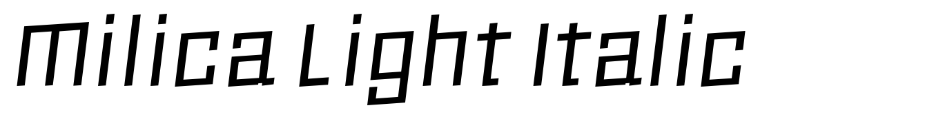 Milica Light Italic