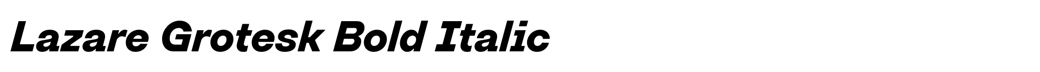 Lazare Grotesk Bold Italic image