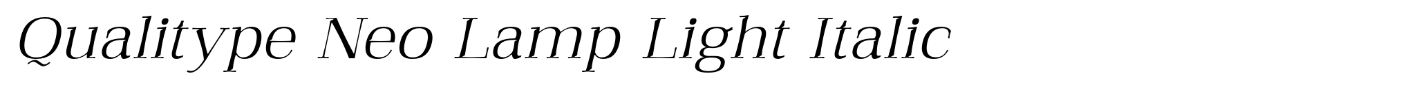 Qualitype Neo Lamp Light Italic image