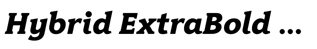 Hybrid ExtraBold Italic