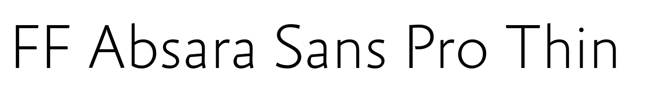 FF Absara Sans Pro Thin