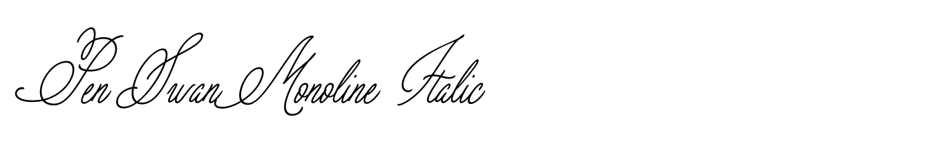Pen Swan Monoline Italic