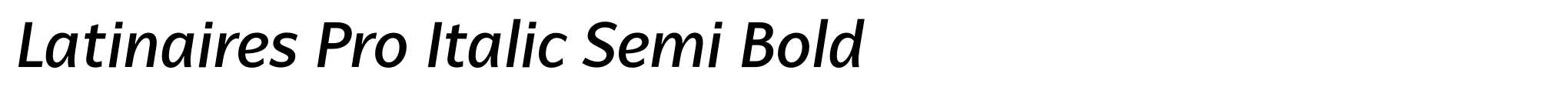 Latinaires Pro Italic Semi Bold image