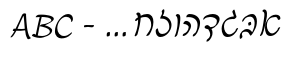 Komunidad Hebrew Script