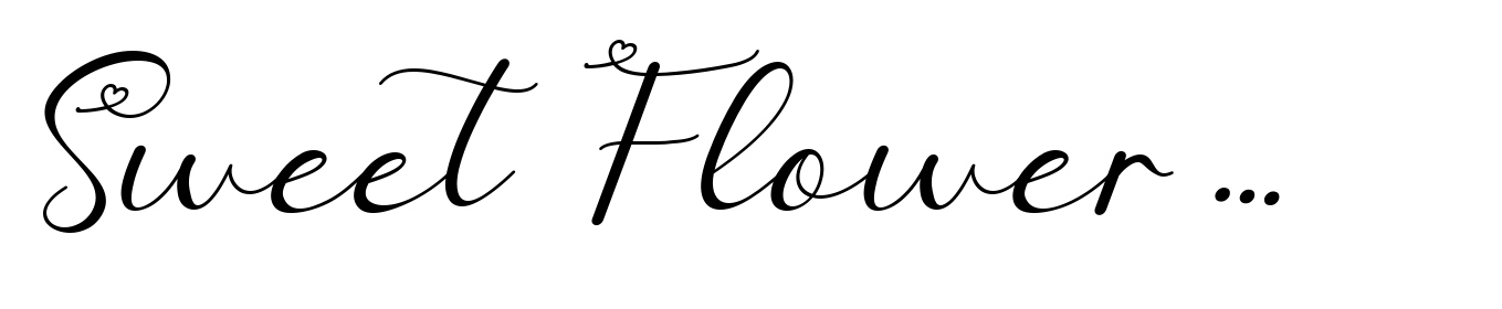 Sweet Flower Monogram Italic