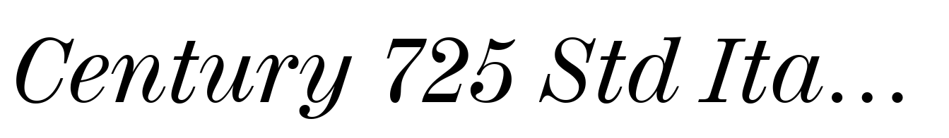 Century 725 Std Italic