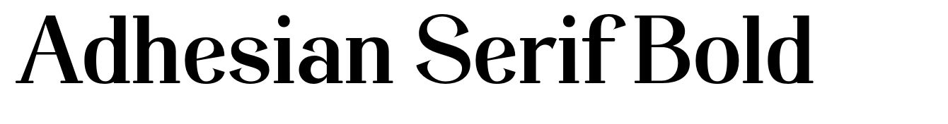Adhesian Serif Bold