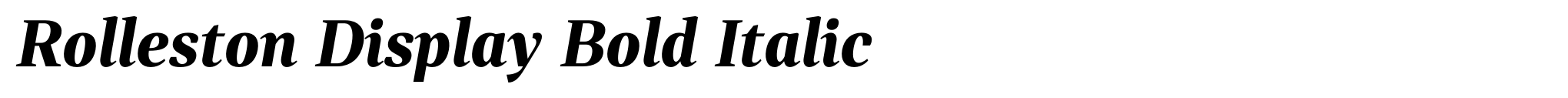 Rolleston Display Bold Italic image