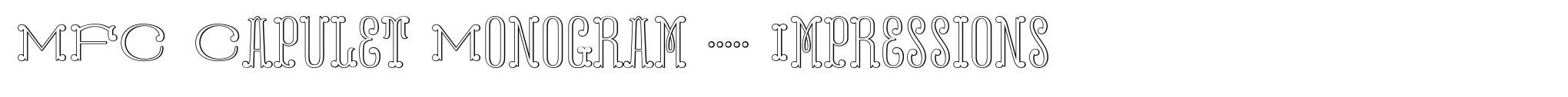 MFC Capulet Monogram 25000 Impressions image