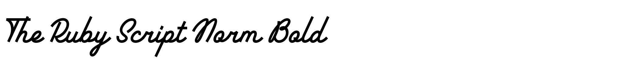 The Ruby Script Norm Bold image