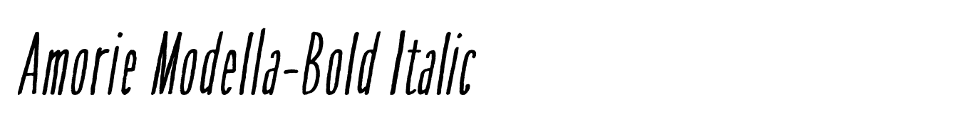Amorie Modella-Bold Italic