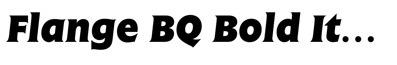 Flange BQ Bold Italic