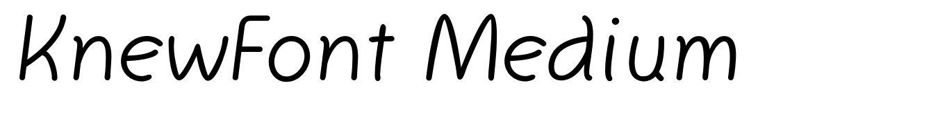 KnewFont Medium