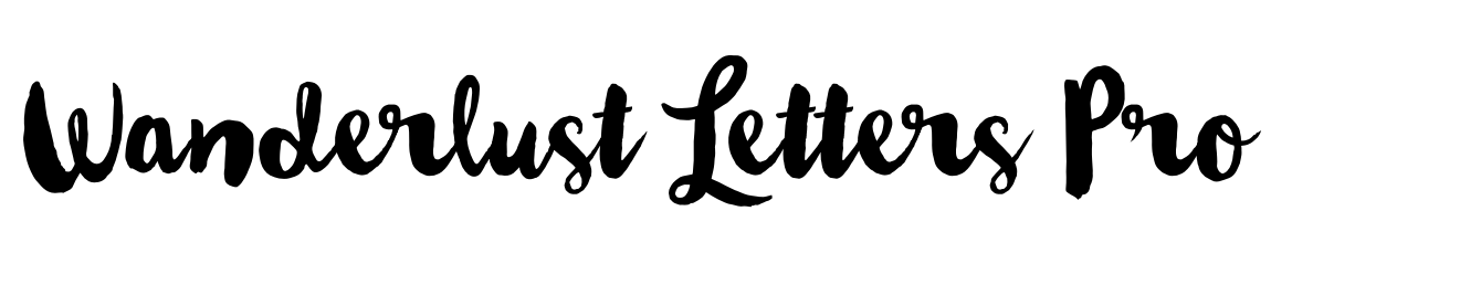 Wanderlust Letters Pro