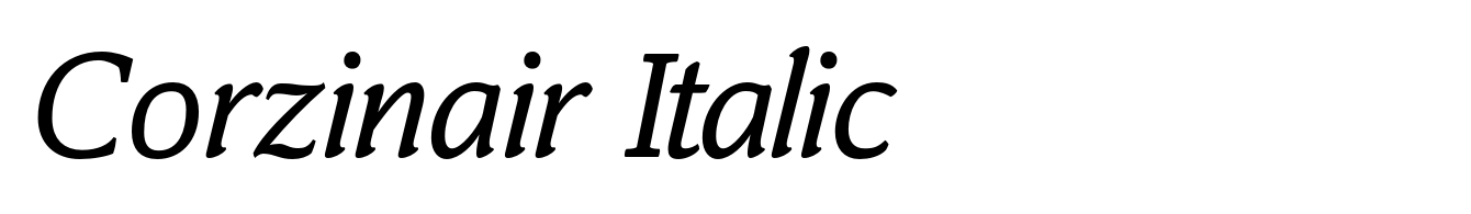 Corzinair Italic