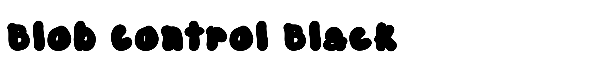 Blob Control Black image