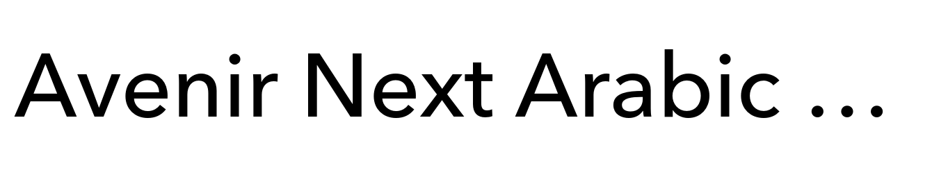 Avenir Next Arabic Medium