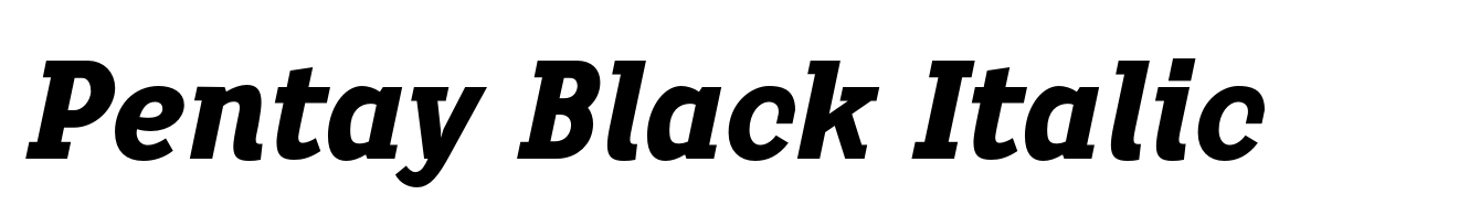 Pentay Black Italic