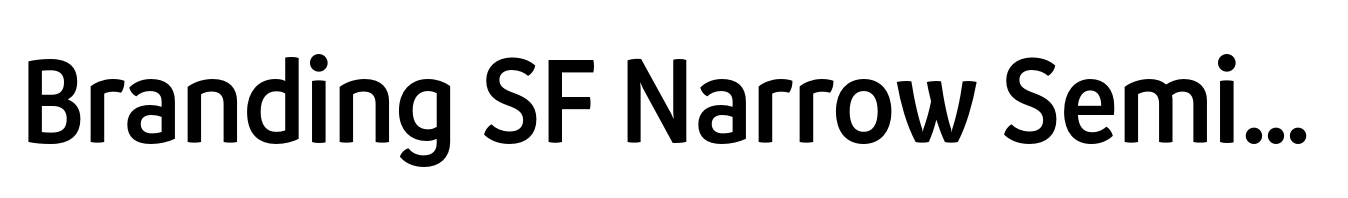 Branding SF Narrow Semi Bold