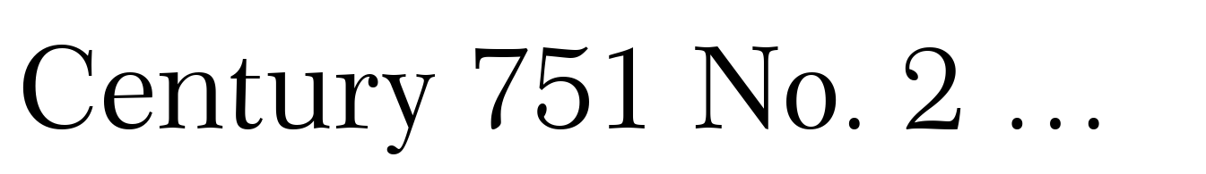 Century 751 No. 2 Roman