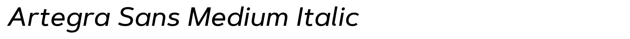 Artegra Sans Medium Italic image