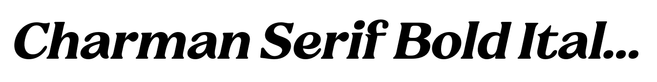 Charman Serif Bold Italic
