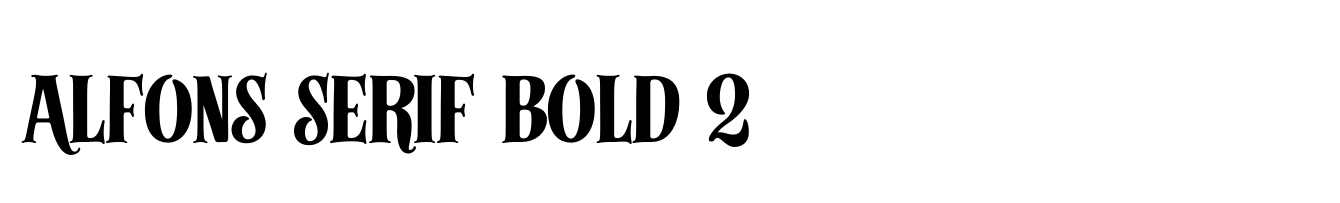 Alfons Serif Bold 2