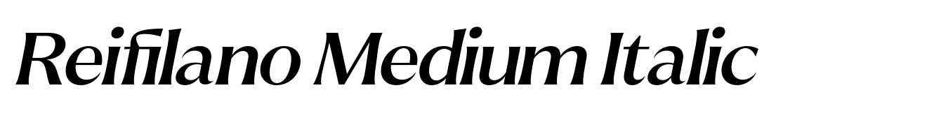 Reifilano Medium Italic